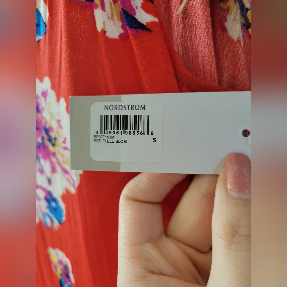 NWT BP Red Floral Dress - Picture 4 of 5